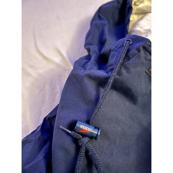 Speedo America Flag Windbreaker Jacket Red, White, and Blue Hooded Size Large - Picture 8 of 11